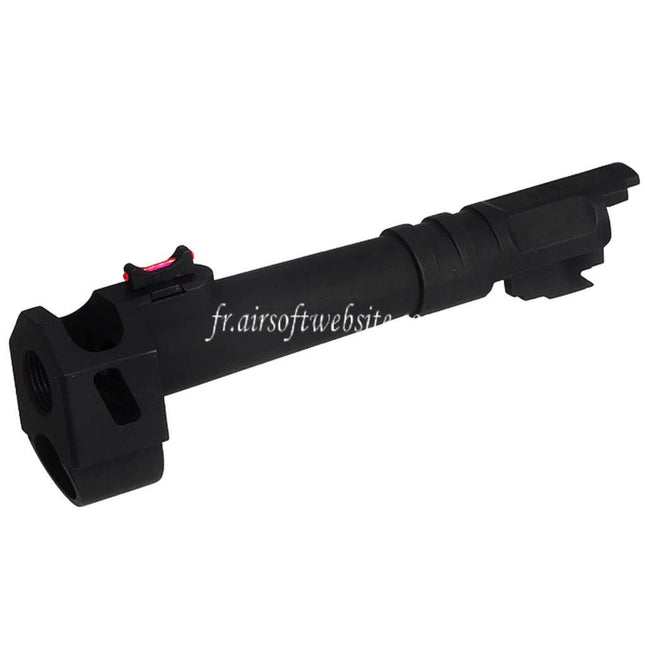 Airsoft Website Canon Extérieur avec Guidon Convient pour Army Armament R501 Costa Carry Comp Série GBB Pistolet Noir