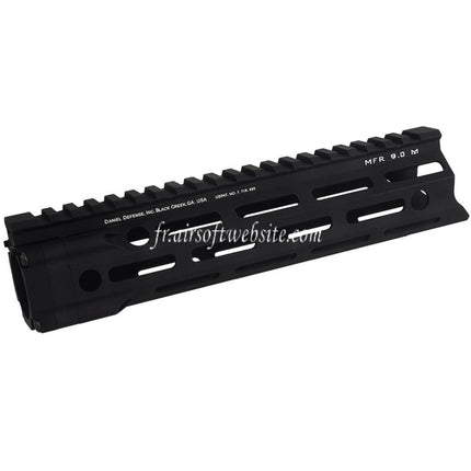 APS EMG Daniel Defense MFR 9 Pouces M-LOK Rail de garde-main Convient pour APS EMG Tokyo Marui M4 M16 Série AEG Fusils Airsoft Noir