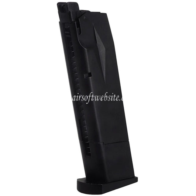 DOUBLE BELL 23 Billes Gaz Chargeur Convient pour DOUBLE BELL Cybergun Swiss Arms P226 WE(WE-TECH) F226 Série GBB Pistolets Airsoft Noir