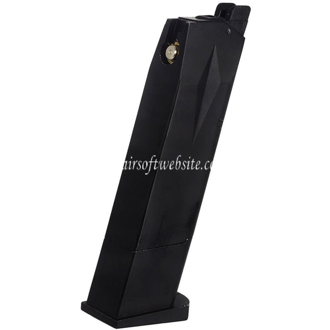 DOUBLE BELL 23 Billes Gaz Chargeur Convient pour DOUBLE BELL Cybergun Swiss Arms P226 WE(WE-TECH) F226 Série GBB Pistolets Airsoft Noir