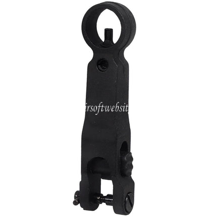 E&C Viseur avant Rabattable Convient pour HK416 Série AEG Fusils Airsoft Noir