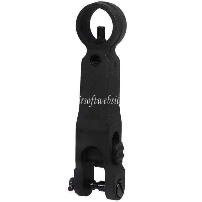 E&C Viseur avant Rabattable Convient pour HK416 Série AEG Fusils Airsoft Noir