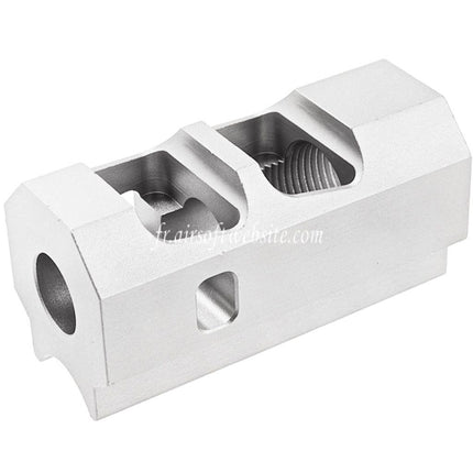 Revanchist Airsoft Aluminum INF Style Compensator -14mm CCW Counter-Clockwise Thread Suitable for Tokyo Marui Hi-Capa Series GBB Pistols