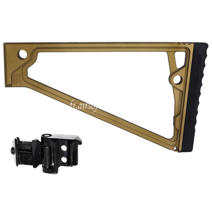 5KU 205mm Aluminum TS-8RP Triangle Crosse avec M1913 Adaptateur Convient pour 20mm Picatinny Crosse Adaptateur Fusil Airsoft