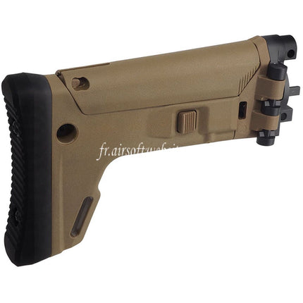 5KU ACR Style 7-Position Telescoping Side Pliable Rétractable Crosse Convient pour CYMA MP5K Série AEG Fusil Airsoft