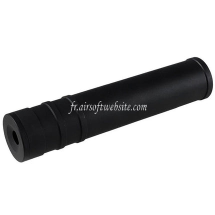 5KU 205mm Aluminium SV SAIGA Schalldämpfer -14mm CCW Airsoftgewehr Schwarz