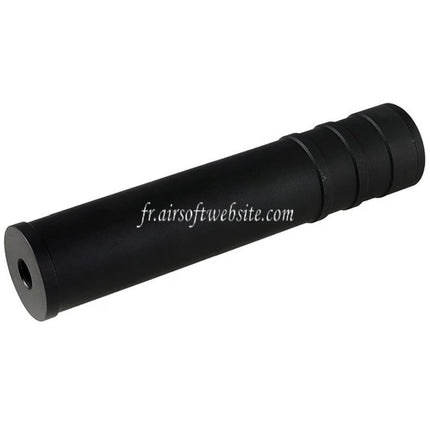 5KU 205mm Aluminium SV SAIGA Schalldämpfer -14mm CCW Airsoftgewehr Schwarz