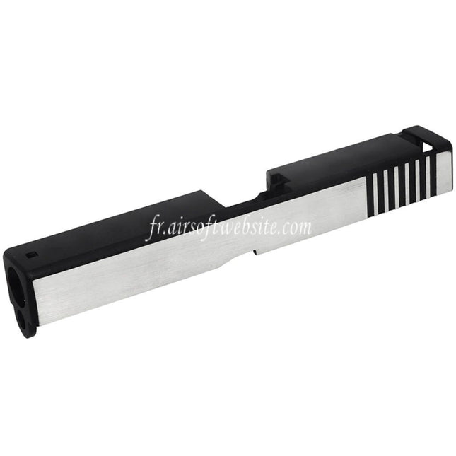 Army Armament Métal Silde Convient pour ARMY R17 G17 GBB Pistolet Airsoft Noir/Argent