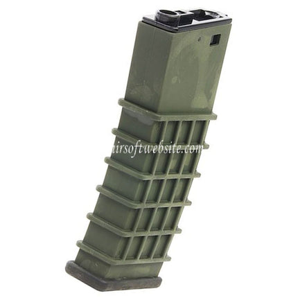 G&G 330 Rounds Polymer Hi-Cap Magazine GK5C Suitable for M4 M16 Series AEG Airsoft Rifle Green