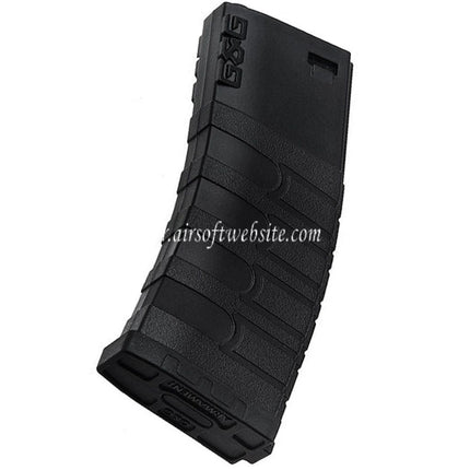 G&G 120 Schuss Polymer Mid-Cap Magazin Passend für M4 M16 Serie AEG Airsoft Gewehr Schwarz