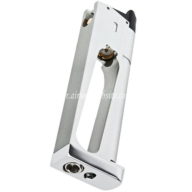 RWA 25 Billes Co2 Chargeur Convient pour KJ Works RWA GRP Nighthawk Custom War Hawk Série 1911 GBB Pistolet Airsoft Argent