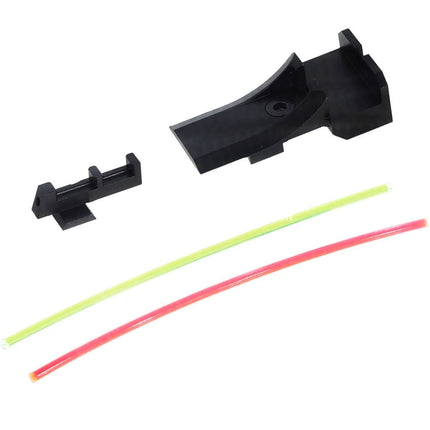 AIP Aluminum Fiber Optic Front Sight Rear Sight V2 Fits Tokyo Marui Hi-Capa 5.1 Series GBB Airsoft Pistol