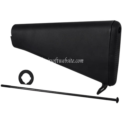 E&C Polymère M16VN Fixed Crosse Convient pour E&C M4 M16 Série AEG Fusil Airsoft Noir