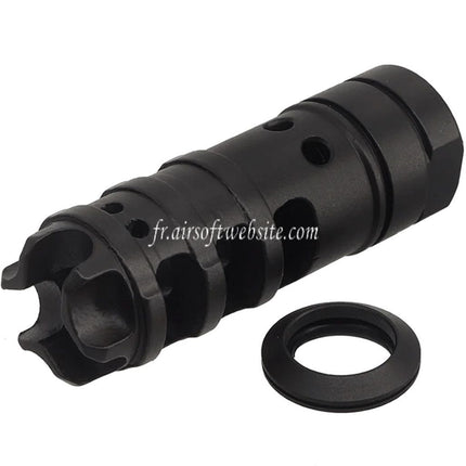 CYMA 65mm Dragon Style DGN556 Frein de Bouche Convient pour -14mm CCW sens antihoraire Canon Fusil Airsoft Noir