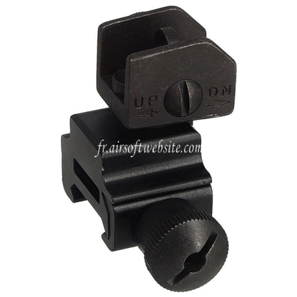 Airsoft Website Metalllegierung Klappvisier Passend für Standard 20mm Weaver Base Gewehr