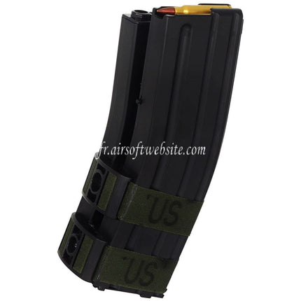 BATTLEAXE 1200 Billes Electric Dual Chargeur avec Dummy Bullet Convient pour M4 M16 Série AEG Fusil Airsoft