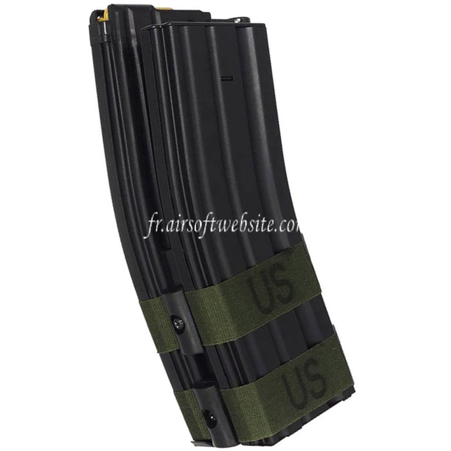 BATTLEAXE 1200 Billes Electric Dual Chargeur avec Dummy Bullet Convient pour M4 M16 Série AEG Fusil Airsoft