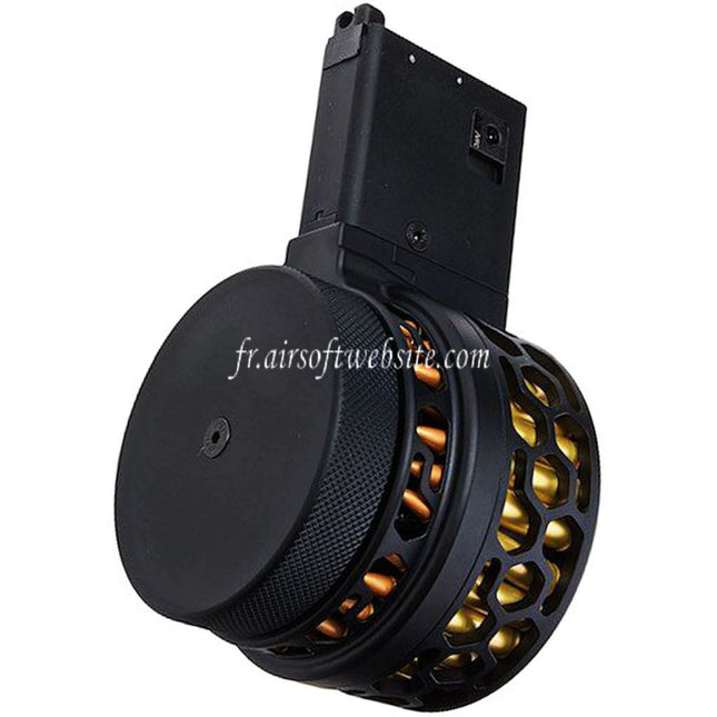 DYTAC XMAG 100 Billes Green Gaz Chargeur Tambour Convient pour VFC AR M4 Série GBB Fusil Airsoft