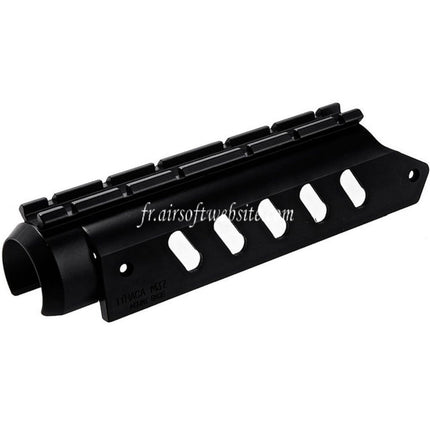 KTW 20mm Weaver-Schiene Zielfernrohrmontagebasis Passend für KTW Ithaca M37 Federdruck Schrotflinte Airsoft Schwarz