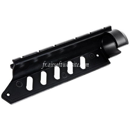 KTW 20mm Weaver-Schiene Zielfernrohrmontagebasis Passend für KTW Ithaca M37 Federdruck Schrotflinte Airsoft Schwarz