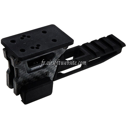 Revanchist Airsoft 2.26 Inch Modular Optics Mount V2 Fits Amphibious RMR Docter Red Dot Sight Mount and Laser Devices Riser Black