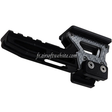 Revanchist Airsoft 2.26 Inch Modular Optics Mount V2 Fits Amphibious RMR Docter Red Dot Sight Mount and Laser Devices Riser Black