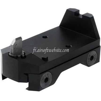 RGW Aluminum ANVL RMR Mount with Built-In Front Rear Iron Sight Fits RMR 20mm Picatinny Rail