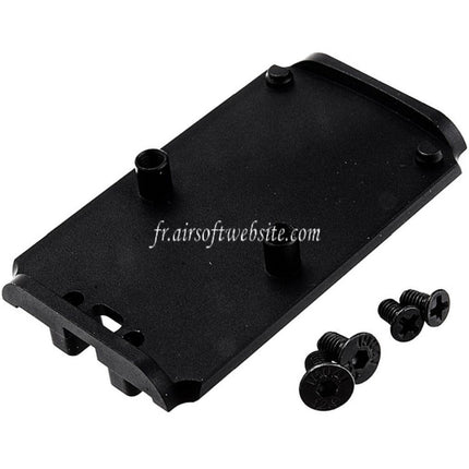 BOMBER AIRSOFT RMR Style Optic Mount Suitable for Tokyo Marui G17 Gen5 MOS Series GBB Pistol Black