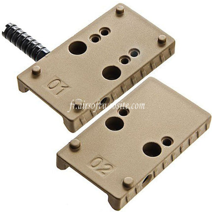 Cybergun Fibre Optique Plaque avec Chargement Poignée Convient pour Cybergun CANiK TP9 Série GBB Pistolet Airsoft