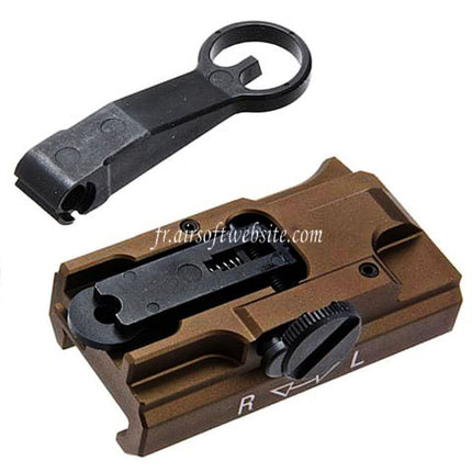 Guns Modify GM CNC Aluminum 416 A5 Style Quick Detach Flip Up Sight Suitable for Tokyo Marui M4 Series MWS GBB Airsoft Rifle