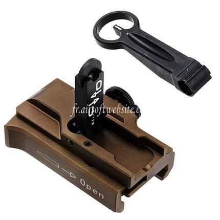 Guns Modify GM CNC Aluminum 416 A5 Style Quick Detach Flip Up Sight Suitable for Tokyo Marui M4 Series MWS GBB Airsoft Rifle