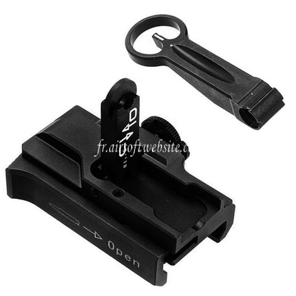 Guns Modify GM CNC Aluminum 416 A5 Style Quick Detach Flip Up Sight Suitable for Tokyo Marui M4 Series MWS GBB Airsoft Rifle