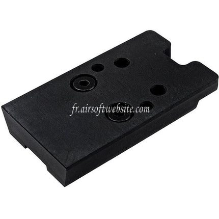 Revanchist Airsoft CNC Aluminum Rouge Point Plaque Haut Montage Convient pour Novritsch SSP5 Série GBB Pistolet