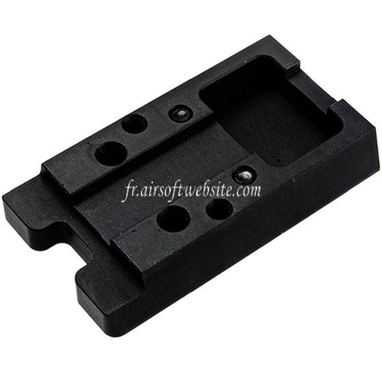 Revanchist Airsoft CNC Aluminum Rouge Point Plaque Haut Montage Convient pour Novritsch SSP5 Série GBB Pistolet