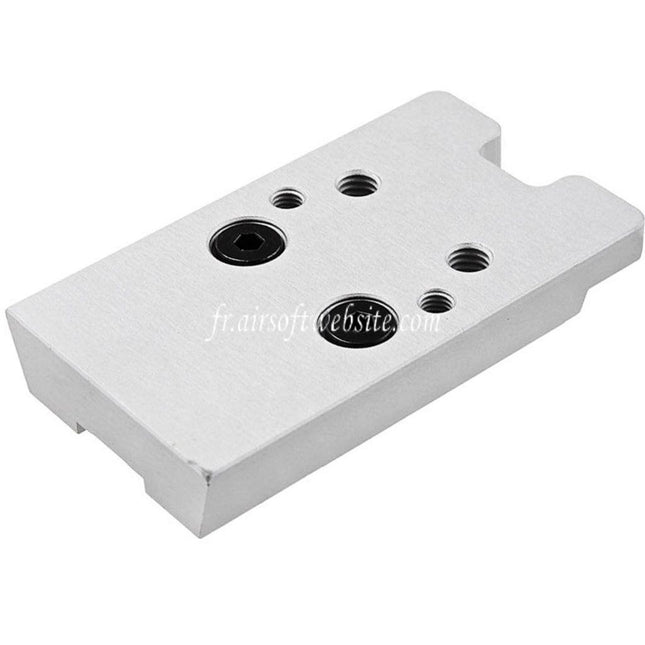 Revanchist Airsoft CNC Aluminum Rouge Point Plaque Haut Montage Convient pour Novritsch SSP5 Série GBB Pistolet