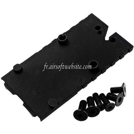 Revanchist Airsoft CNC Aluminium RMR SRO Optikmontage Geeignet für Tokyo Marui G17 Gen5 MOS Serie GBB Pistole Schwarz