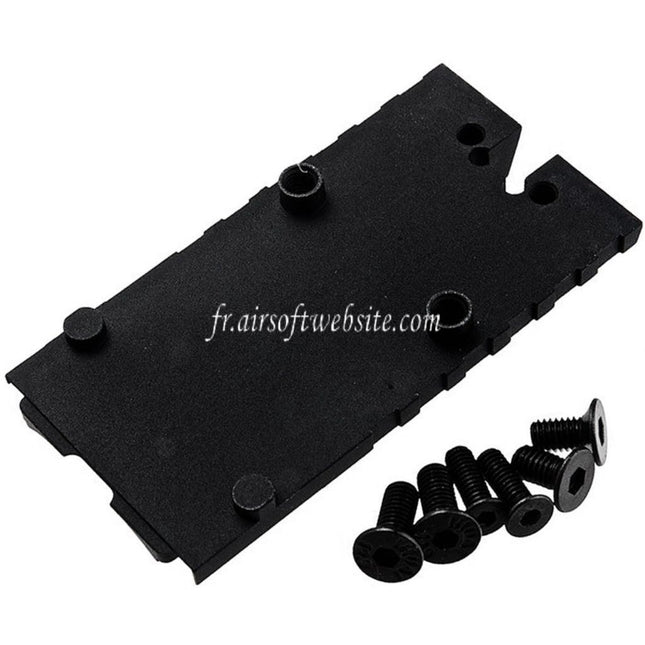Revanchist Airsoft CNC Aluminum RMR SRO Optique Montage Convient pour Tokyo Marui G17 Gen5 MOS Série GBB Pistolet Noir