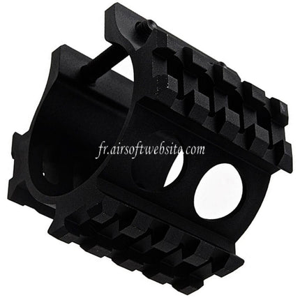 LCT 45mm Silencieux Rail Convient pour LCT AS VAL VSS Série AEG Fusil Airsoft Noir