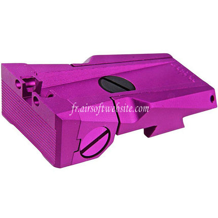 Dr. Black CNC Aluminum Fibre Optique Hausse Convient pour Tokyo Marui Hi-Capa 5.1 Série GBB Pistolet Airsoft