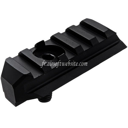 VFC CNC Aluminum M1913 20mm Picatinny Rail Stock Adapter Suitable for VFC Cybergun FN FNC GBB Airsoft Rifle Black