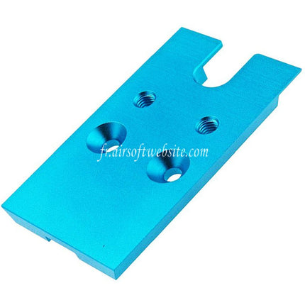 Novritsch CNC Aluminum Premium Rouge Point Plaque Convient pour VT RMR Mounting Footprint Novritsch SSP5 Série GBB Pistolet Airsoft