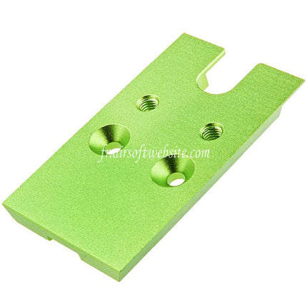 Novritsch CNC Aluminum Premium Rouge Point Plaque Convient pour VT RMR Mounting Footprint Novritsch SSP5 Série GBB Pistolet Airsoft