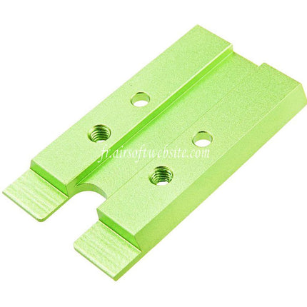 Novritsch CNC Aluminum Premium Rouge Point Plaque Convient pour VT RMR Mounting Footprint Novritsch SSP5 Série GBB Pistolet Airsoft