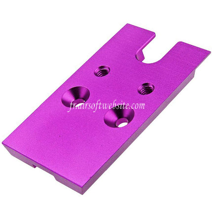 Novritsch CNC Aluminum Premium Rouge Point Plaque Convient pour VT RMR Mounting Footprint Novritsch SSP5 Série GBB Pistolet Airsoft