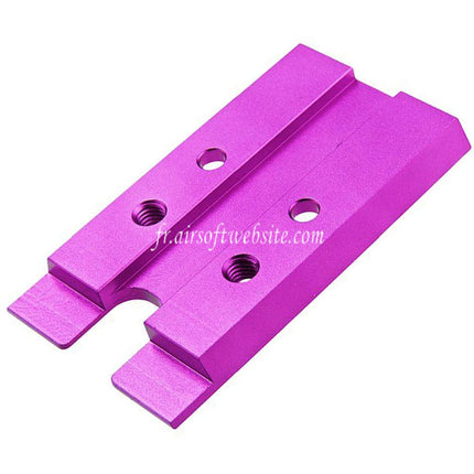 Novritsch CNC Aluminum Premium Rouge Point Plaque Convient pour VT RMR Mounting Footprint Novritsch SSP5 Série GBB Pistolet Airsoft