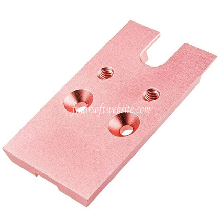 Novritsch CNC Aluminum Premium Rouge Point Plaque Convient pour VT RMR Mounting Footprint Novritsch SSP5 Série GBB Pistolet Airsoft