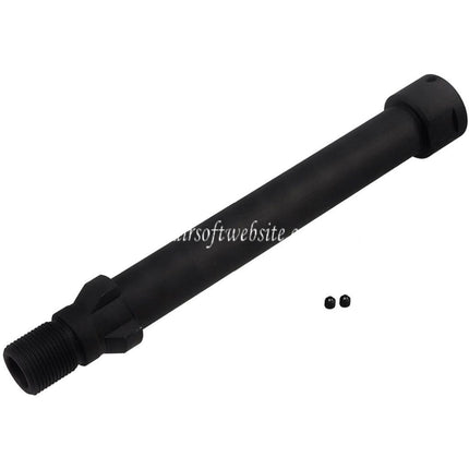 BBT 142mm CNC Acier Canon Extérieur -14mm CCW sens antihoraire Convient pour Maruyama SCW-9 PRO-G Série GBB SMG Fusil Airsoft Noir