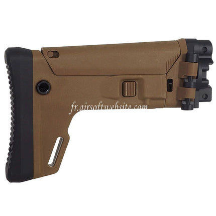 5KU ACR Style 7-Positions Pliage latéral Rétractable Crosse Convient pour Umarex VFC MP5K Série GBB Fusils Airsoft