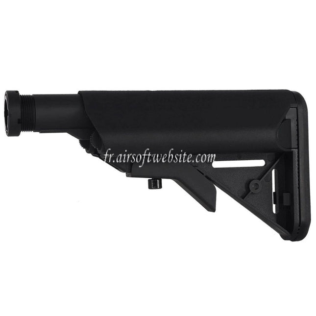 CYMA LMT Style 5-Positions Rétractable Crosse avec tube tampon Convient pour M4 M16 Série AEG Fusils Airsoft Noir