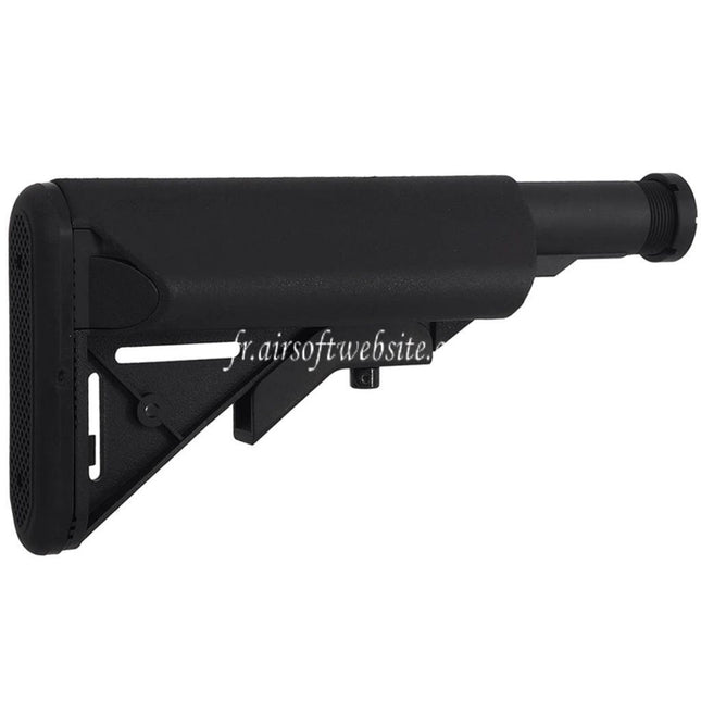 CYMA LMT Style 5-Positions Rétractable Crosse avec tube tampon Convient pour M4 M16 Série AEG Fusils Airsoft Noir